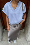 Barcelona Korte Mouwen Sweater - Grijs