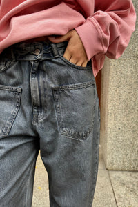 Flip Waist Pocket Jeans - Zwart
