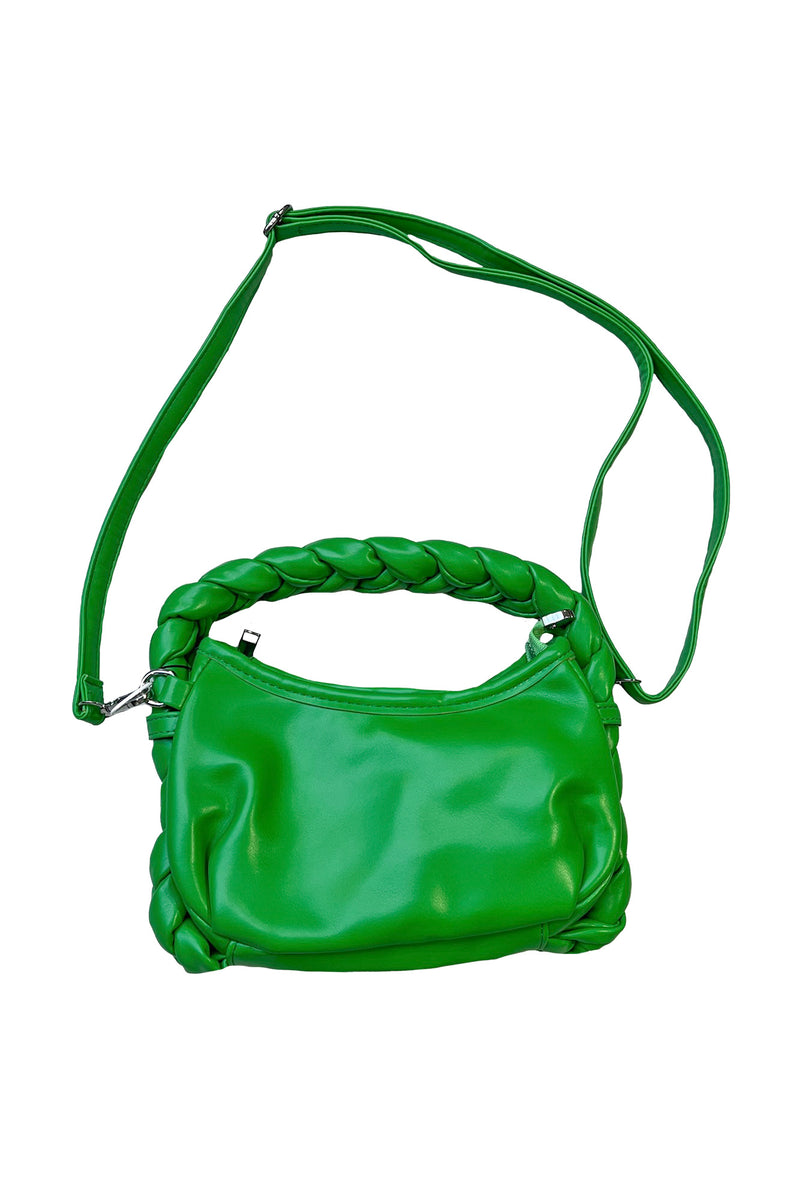 Emma Braided Bag - Grass Green