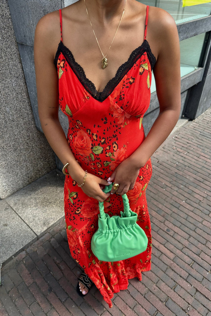 Rosie Slip Jurk - Rood