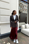 MSCHNicolette Ullas Satijnen Rok - Rood