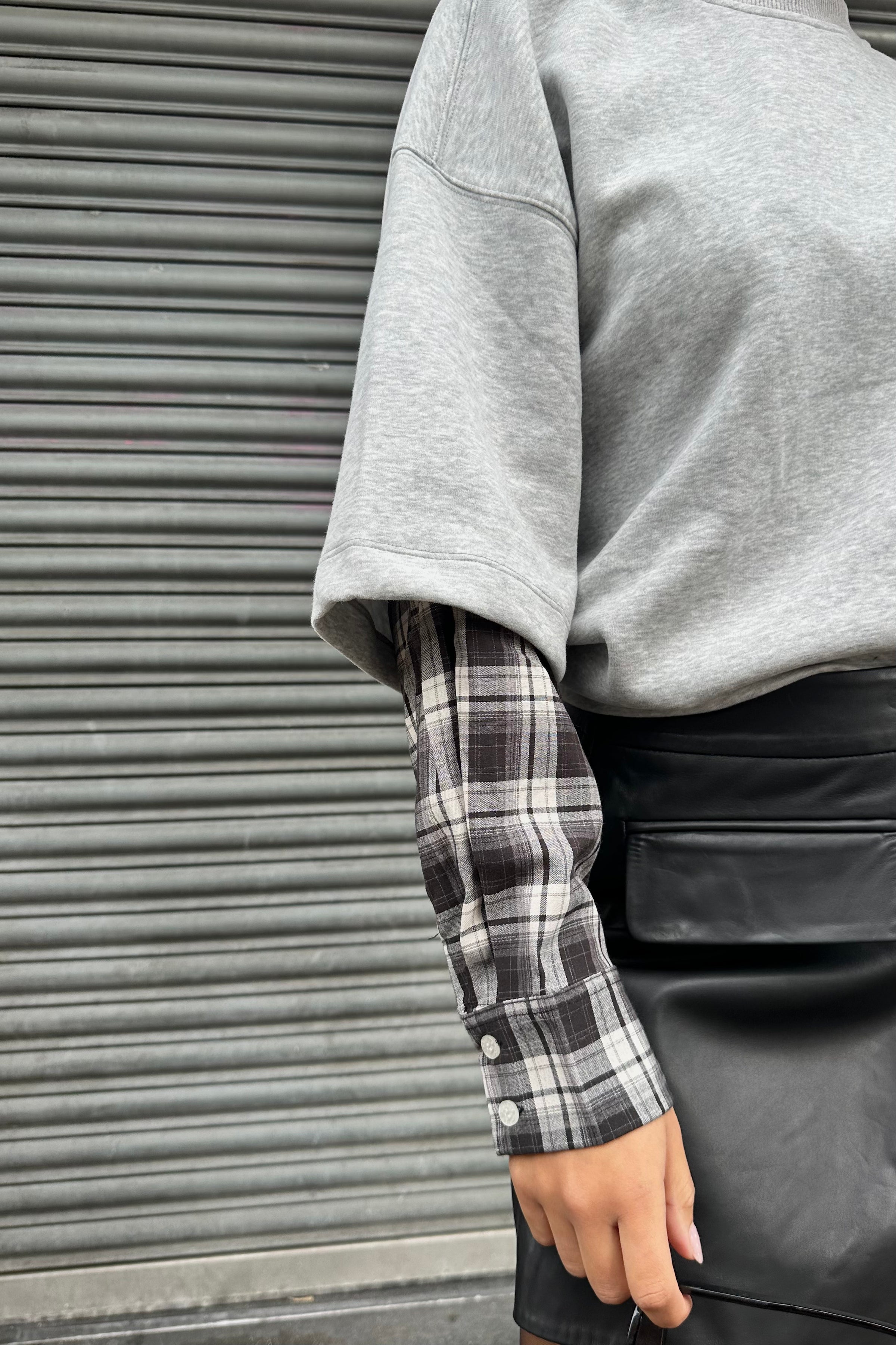 Sweat Longsleeve Shirt - Grijs