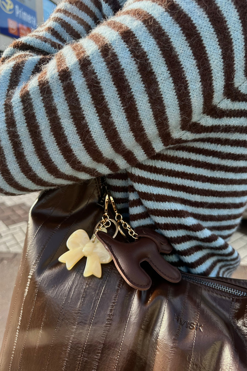 Marlies Gestreept Vest - Bruin/Blauw