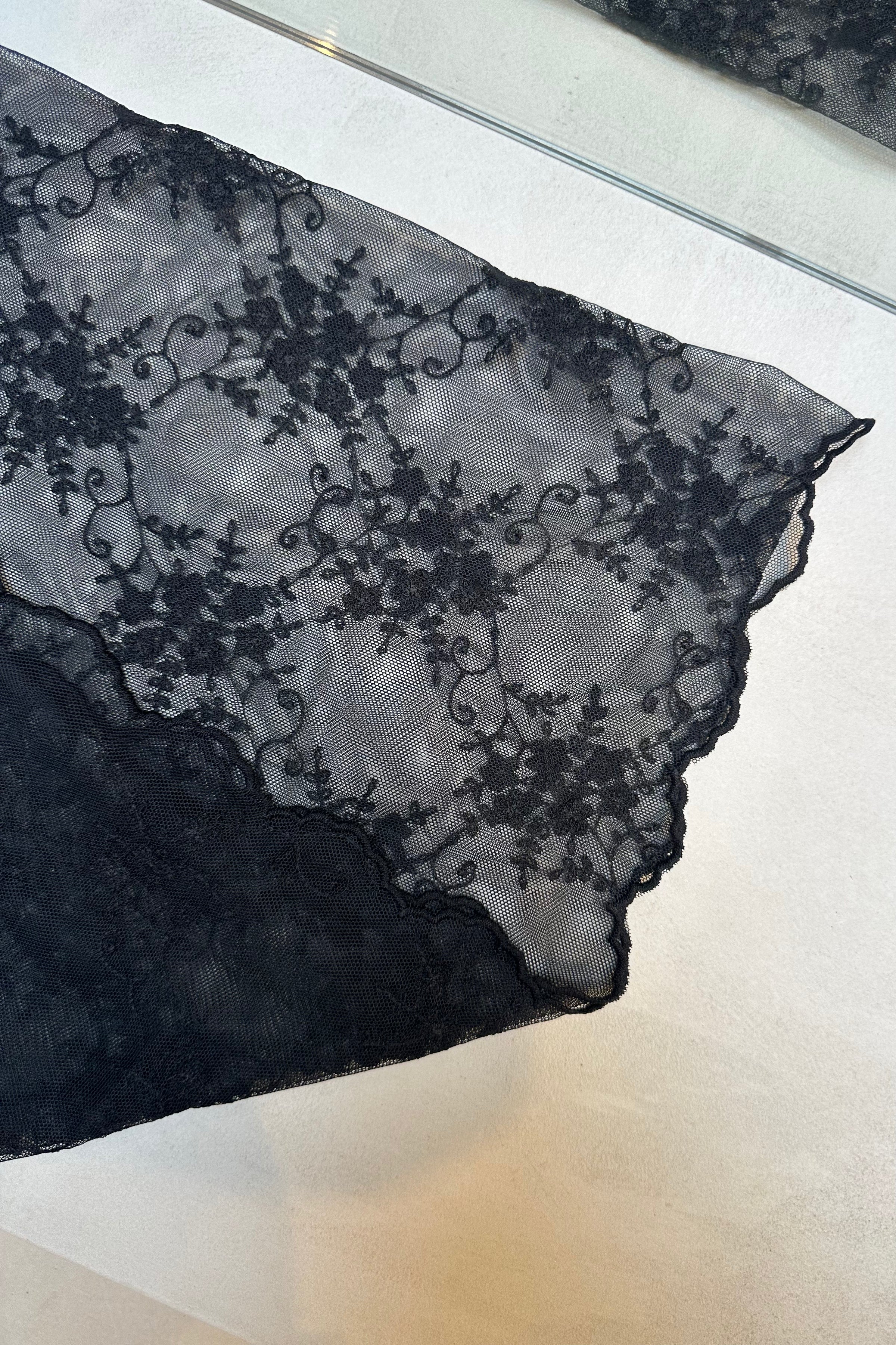 Lace Scarf - Zwart