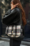 Boucle Hollis Checked Tas - Zwart