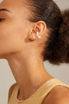 Beat Earring and Cuff 3-in-1 Set - Gold