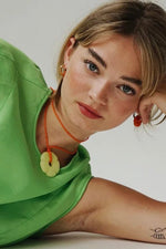Candy Lace Ketting Of Armband - Tangerine