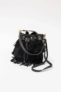 Jade Bucket Bag Frill - Zwart