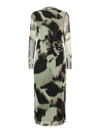 YASLomi Mesh Jurk - Zwart/Groen