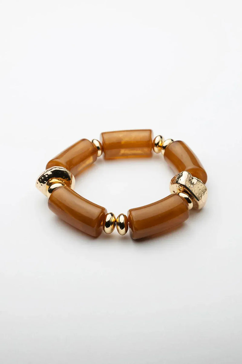 Luna Beads Armband - Camel