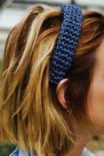 Dalia Haarband -  Zeeblauw