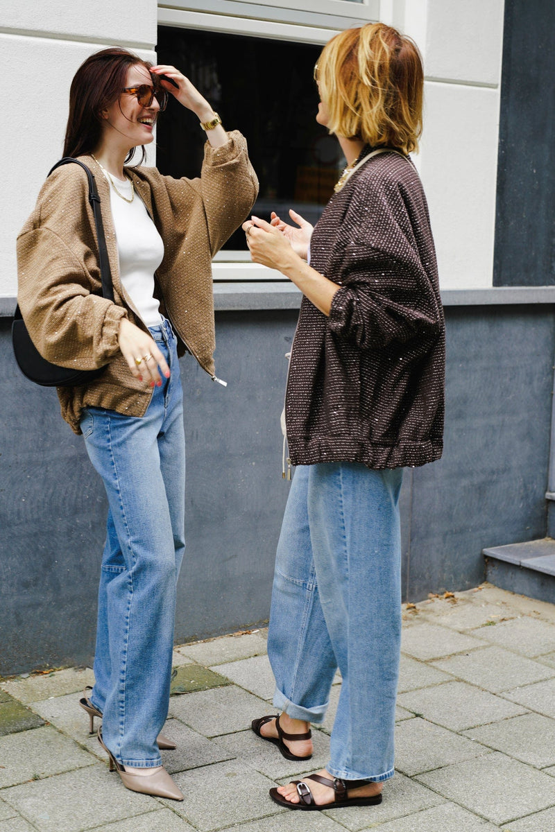 Iris Bomber - Beige