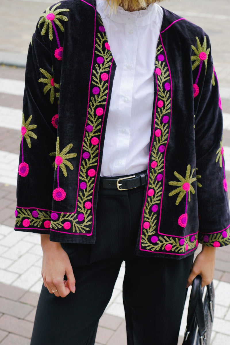 Kate Jacket - Zwart Palm