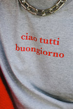 PRE-ORDER! Ciao Tutti T-shirt - Grijs