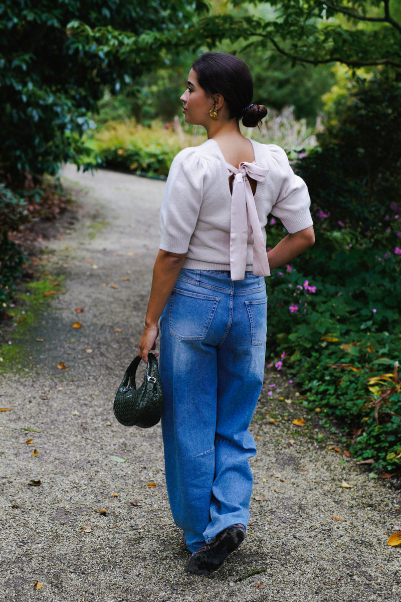 Martha Bow Knit - Ivory