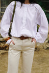 Puffy Tie Shirt - Wit