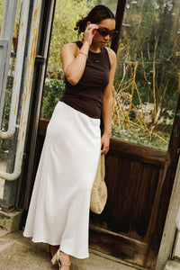 Rib Badge Tank - Mocca