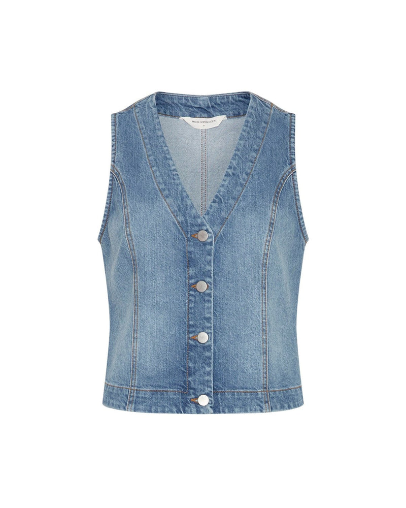 MSCHEli Ada Denim Top - Blauw