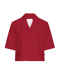 MSCHKeeley Edelmira Korte Mouwen Blazer - Rood