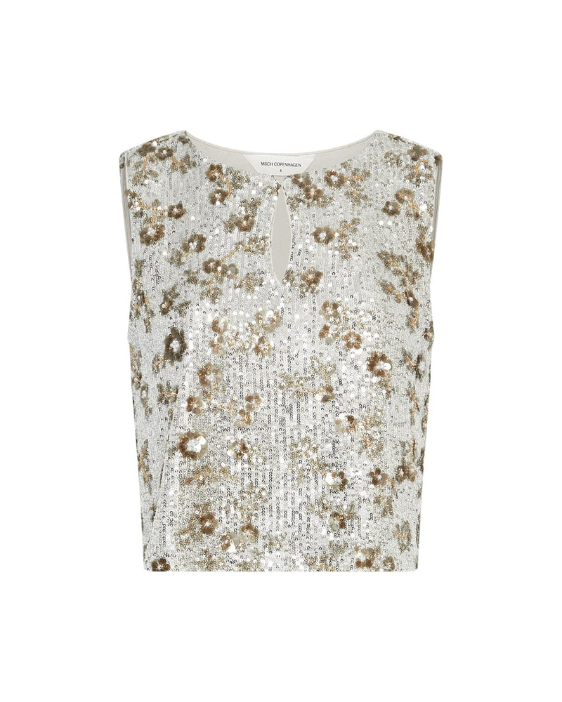 MSCHMagnolia Top - Zilver