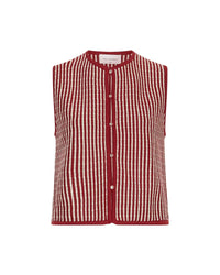 MSCHPriscilla Gilet - Rood/Beige