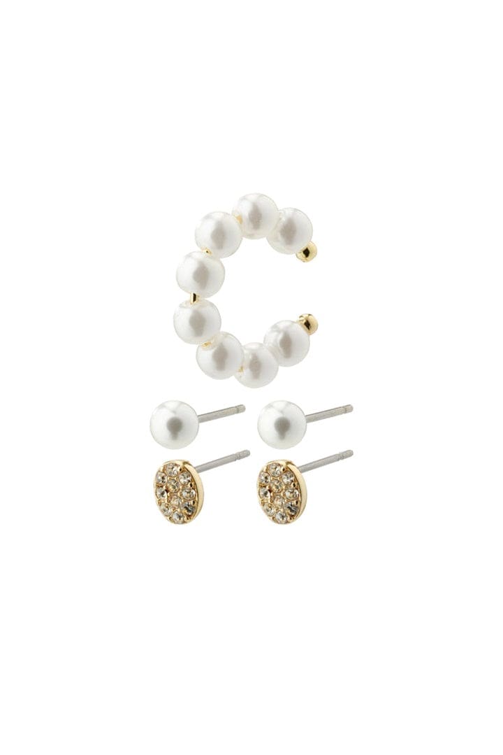 Beat Earring and Cuff 3-in-1 Set - Gold