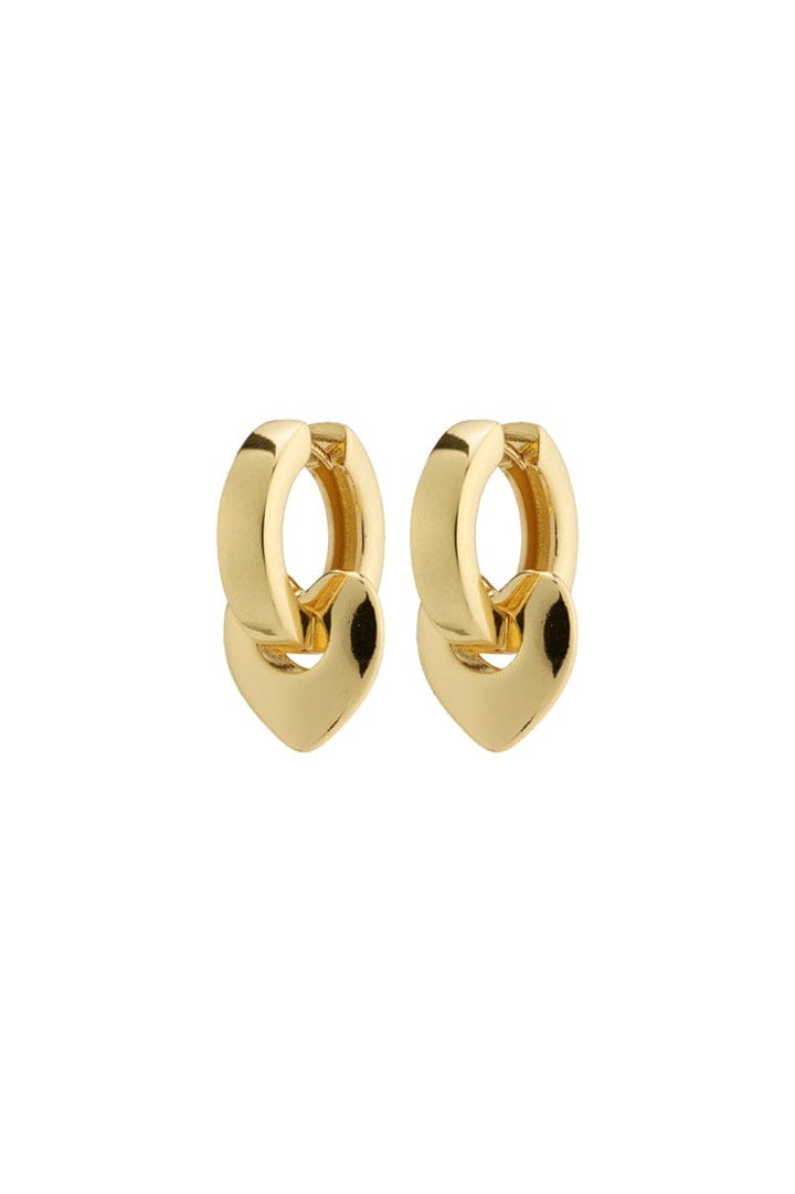 Wave Chuncky Hoops - Gold