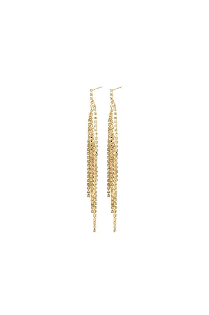 Adelaide Crystal Earrings - Gold