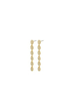 Beat Crystal Earrings - Gold
