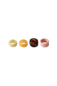 HKLiving Napkin Rings (Set of 4) - Sunrise