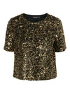 PCSerena Sequin Top - Goud