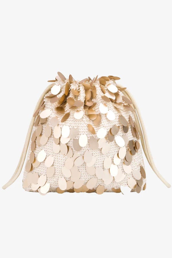 Pouch Sequins - Pearl Cream
