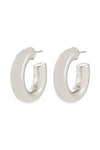 Phase Large Oorbellen - Zilver
