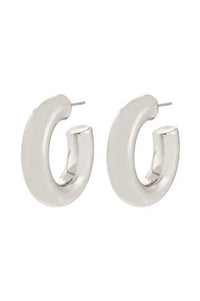 Phase Large Oorbellen - Zilver