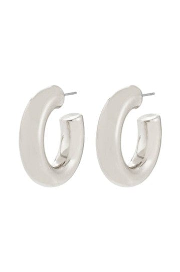 Phase Large Oorbellen - Zilver