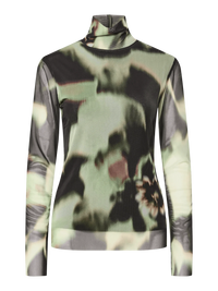 YASLomi Mesh Top - Zwart/Groen