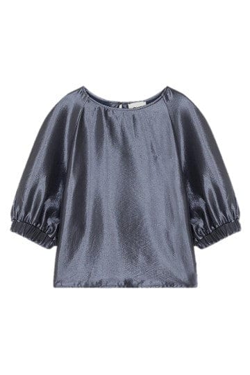 Serina Korte Mouwen Blouse - Blauw