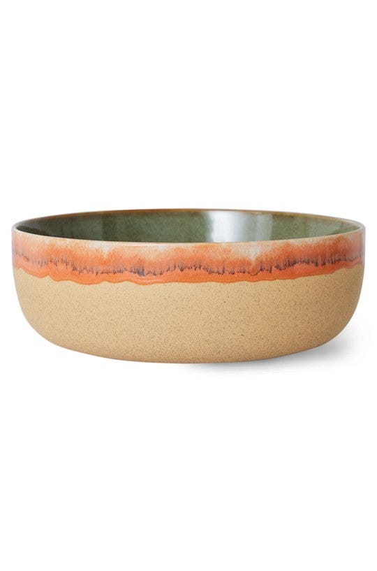 HKliving 70's Keramiek Salade Schaal - Wal 