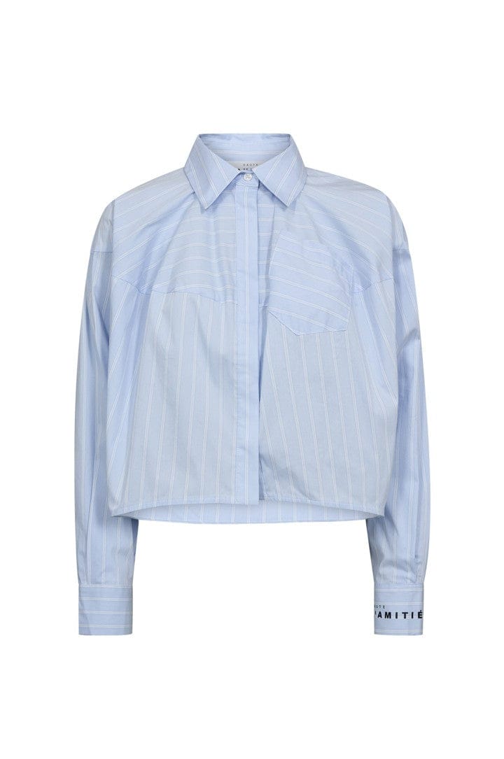 Sophie Gestreepte Blouse - Lichtblauw