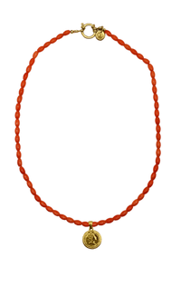 Tommy Royal Ketting - Koraal Rood