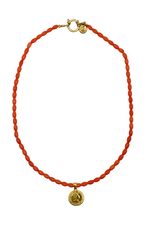 Tommy Royal Ketting - Koraal Rood