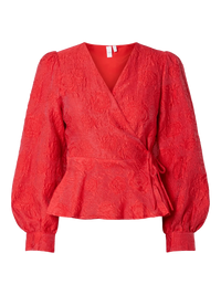 YASJorin Wrap Blouse - Rood