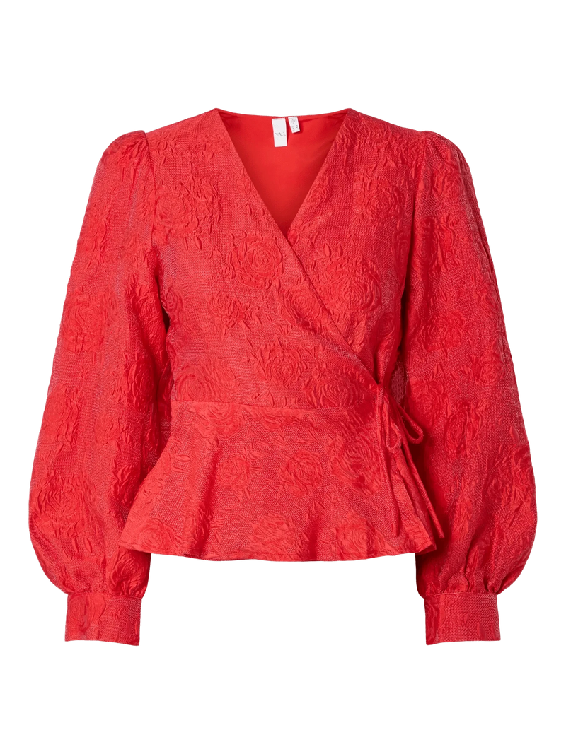 YASJorin Wrap Blouse - Rood