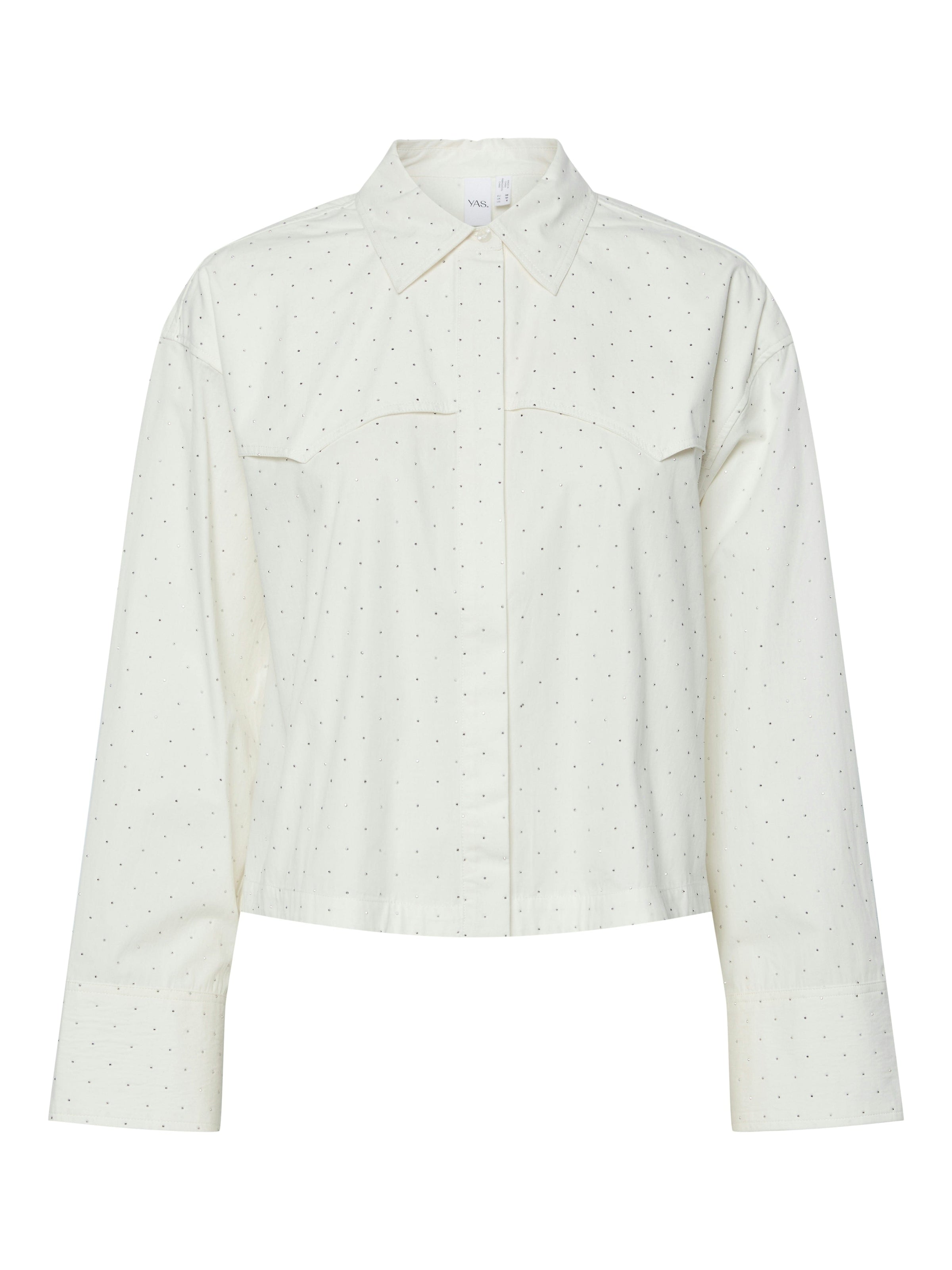 YASCiru Short Studded Blouse - Wit