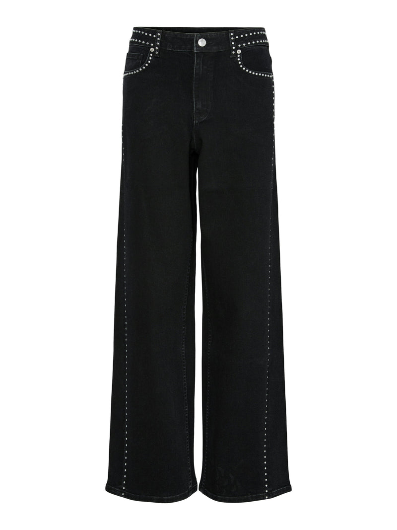 YASNoelle Studded Jeans - Zwart