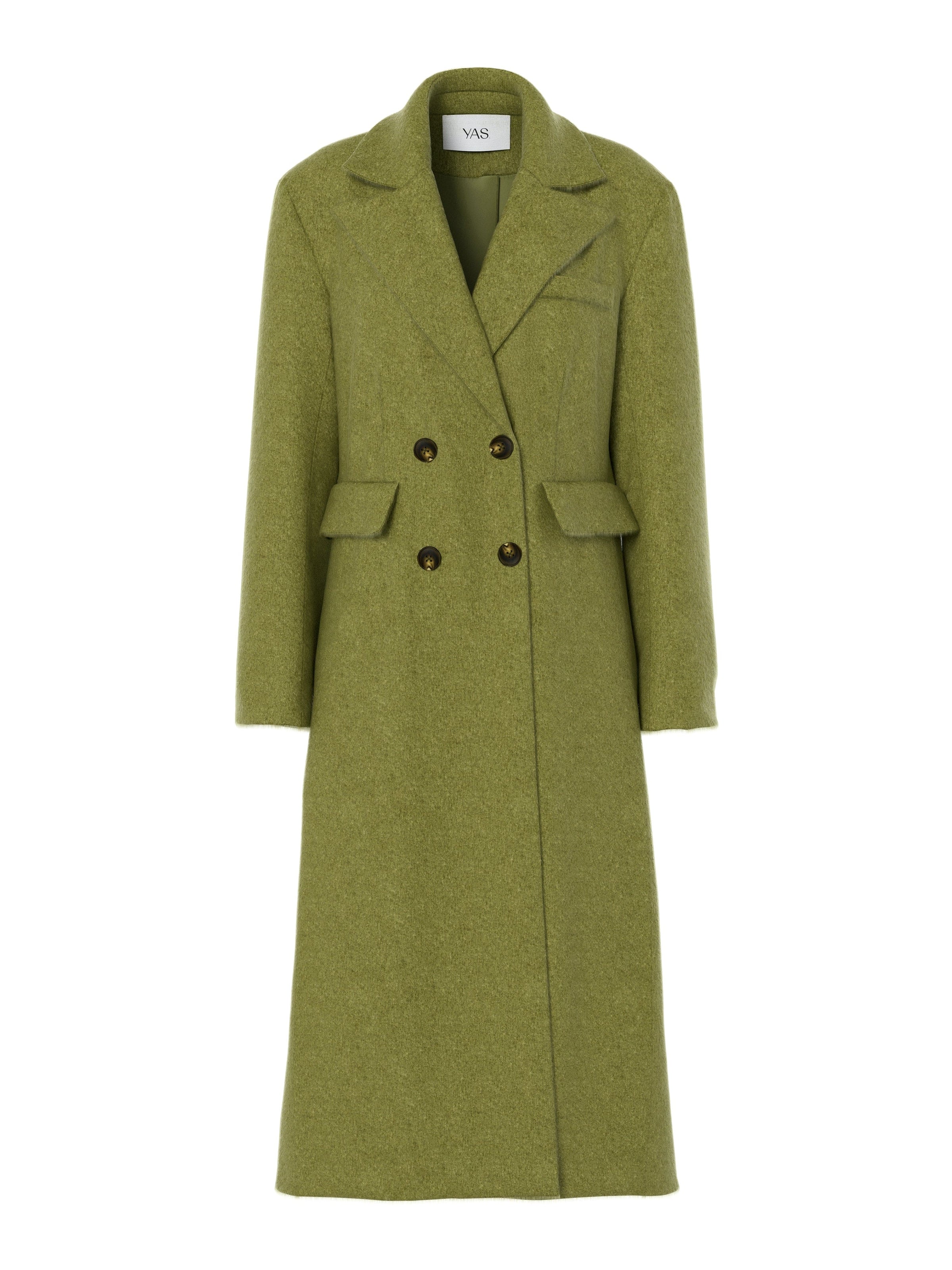 YASRoyla Lange Mantel - Groen