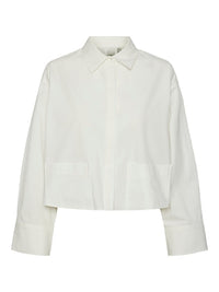 YASLee Cropped Blouse - Wit