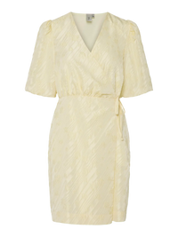 YASPanjana Wrap Jurk - Geel
