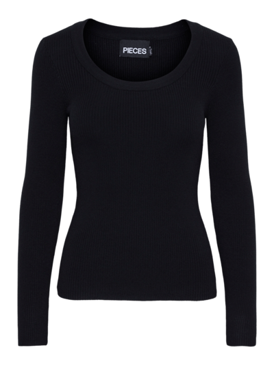 PCMira U-hals top - Zwart