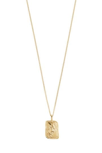 Aries Recycled Zodiac Ketting - Goud